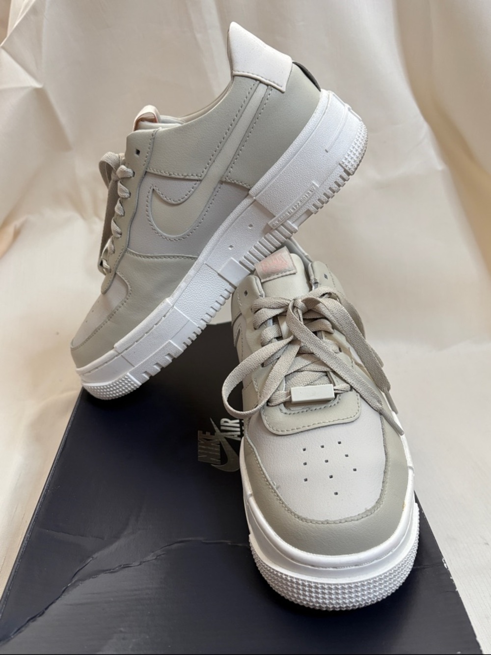 Nike AF1 - Pixel ‘Light Stone’ - Womens